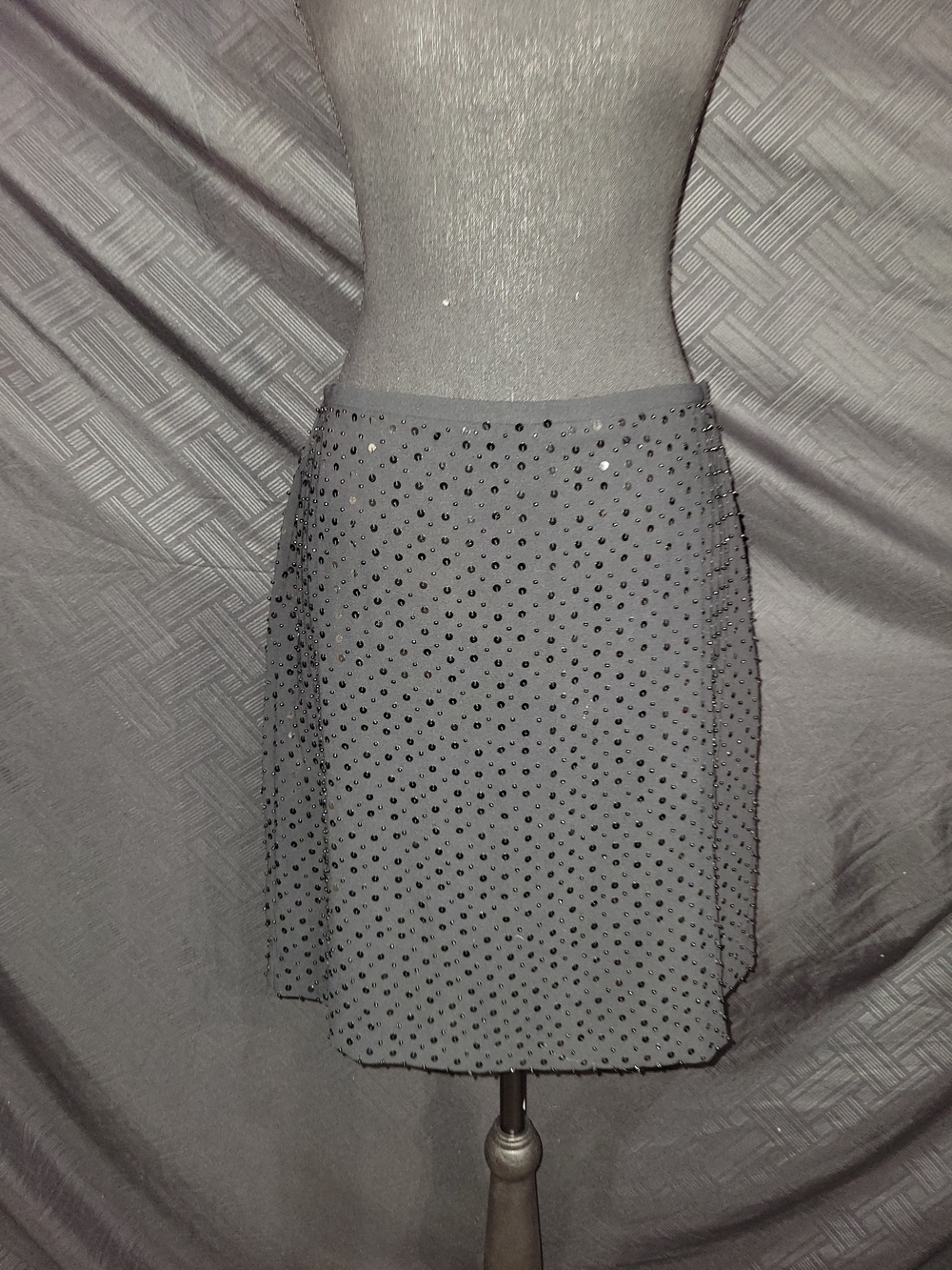 The Limited vintage Skirt Size 6 black sequin and beaded skirt NWT